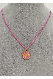 Papatya Model Kolye Pembe