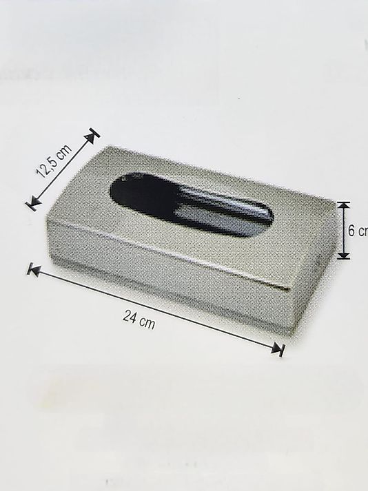 Parlak Krom Kaplama ABS Plastik Mendil Kutusu