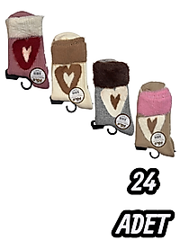 Kadın Xgripolo Havlu Konç Patik 24 Adet