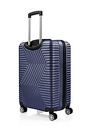 3'lü Valiz Seti Polikarbon Valiz 4x2 Teker Lacivert 1466