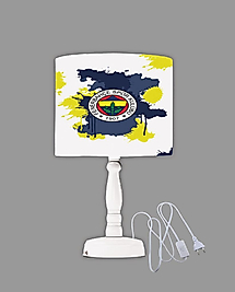 Minibabyrooms Fenerbahçe 2 Desenli Ahşap Oyma Ayak Abajur