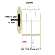 40X20 MM YANYANA 4LÜ TERMAL ETİKET 4000 Lİ SARIM