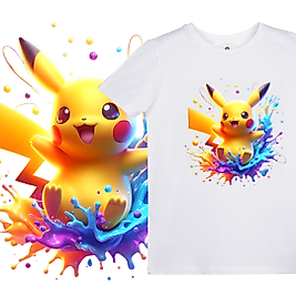 Pikachu Baskılı Çocuk Tişört