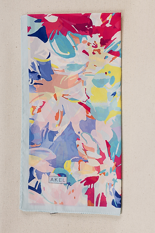 DESENLİ FRANSIZ İPEĞİ EŞARP DESEN-3