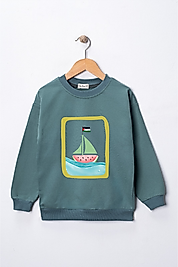 Çocuk "Sumud, Özgür Filistin" Baskılı Pamuklu Sweat