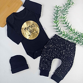 Annesinin Oğlu 3 Parça Penye Takım