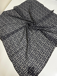 SOFT KETEN EŞARP GEOMETRİK DESEN 06