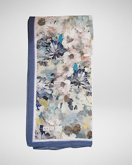 Spring Eşarp Pastel Çiçek Desenli