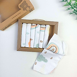 Tılsım Organic Müslin Bebek Mendili / 7'li Set / 24 x 24 cm