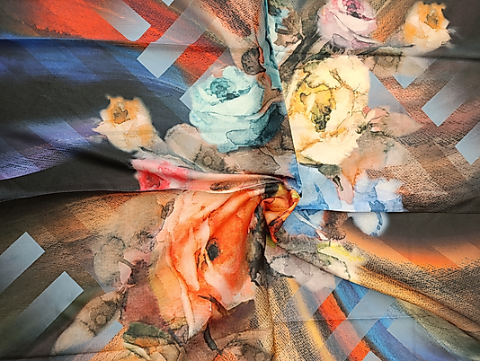 Dijital Kristal Eşarp 95 x 95 Ebat