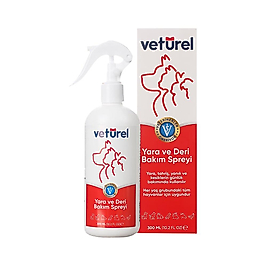 Veturel Kedi ve Köpek Yara Deri Bakım Sprey (300 ml)