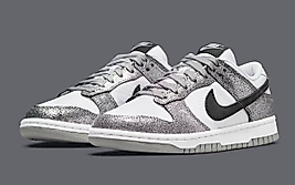 Nike Dunk Low “ Silver Cracked Leather