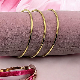 Çelik ajda bilezik gold renk iç çapı 6.5 cm