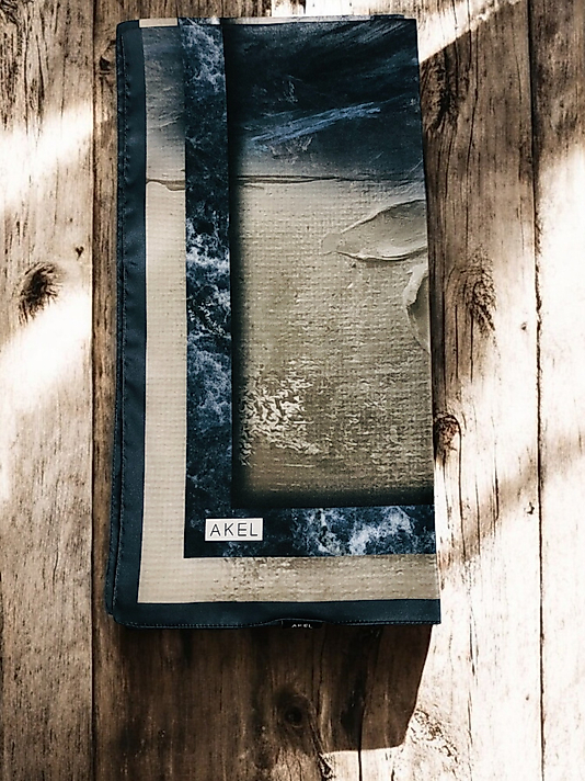 Akel Digital Kristal Eşarp  Pastel  Desen