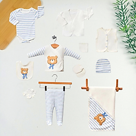 Bear Nakışlı 11 Parça Hastane Çıkışı Seti