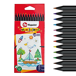 Fixpoint - 12 Renk Kuru Boya Seti   (10 Pkt gönderilecektir.)