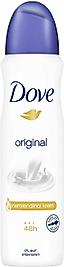 DOVE KADIN SPREY DEODORANT ORİGİNAL 1/4 NEMLENDİRİCİ KREM ETKİLİ 150 ml