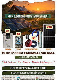 15 HP 11 KW  3*380V Güneş Enerjili Tarımsal Sulama Paketi / 15HP28P-D