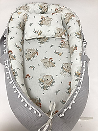 Gri Koala Desenli Babynest