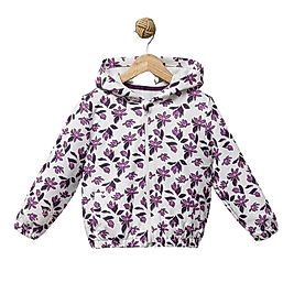 Kız Çocuk 2-5 Yaş Fermuarlı Kapüşonlu Hırka