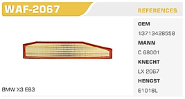 HAVA FİLTRESİ BMW X3 E83