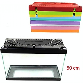 50 cm Renkli Kapak Akvaryum (50x20x32cm)
