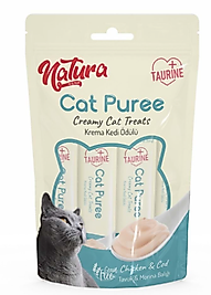 Natura Cat Puree Tavuk & Morina 5x12gr