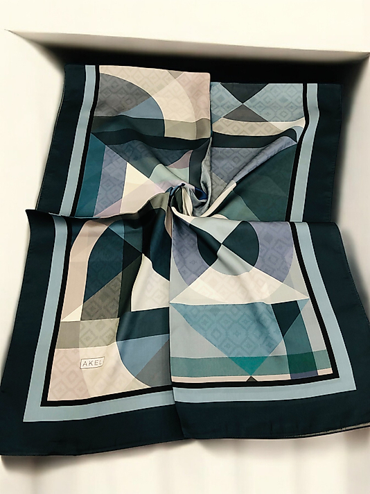 Desenli Alfa Silk Şal Pastel Desen