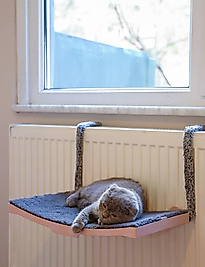 Kedi Petek Kalorifer Radyatör Yatağı Askılı Kedi Yatağı Hamağı Terası47x 27,5 cm 18 kg