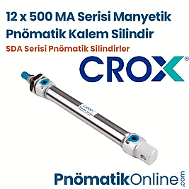 Crox MA 12x500 Manyetik Pnömatik Kalem Silindir