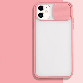 Oppo Reno 5 Lite Kamera Sürgülü Telefon Kılıfı Pembe