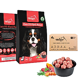 Çiğ Mamam Köpek İçin Kuzulu Köfte 12 Kg