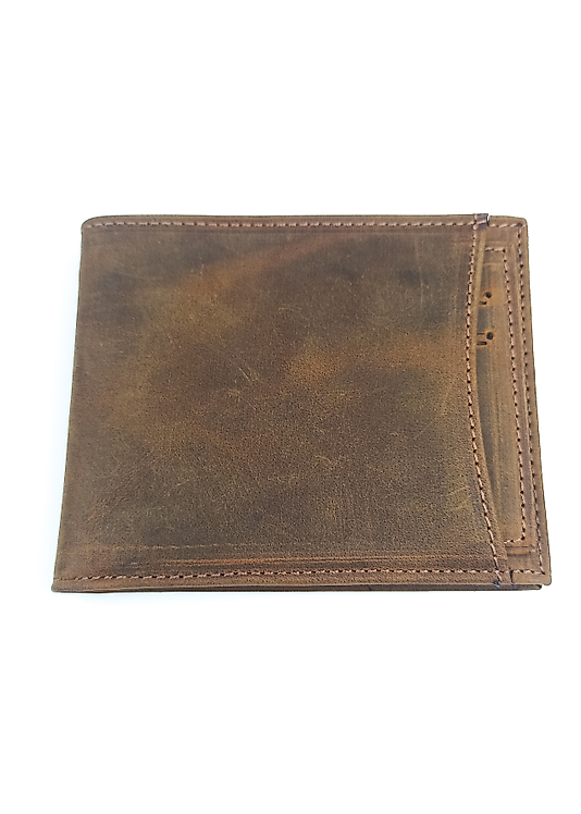 NUBUK CÜZDAN (GRAYZI ) KAHVE ESKİTME