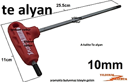 ALYAN ANAHTAR TE TİPİ 10 MM ALYAN TE ALLEN ANAHTAR DUBLE BOY