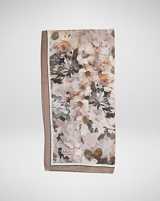 Spring Eşarp Pastel Çiçek Desenli