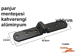 ALÜMİNYUM PANJUR MENTEŞESİ DOĞRAMALARA KAHVE RENK