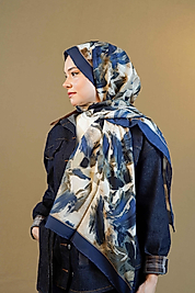 Desenli Pamuk İpek Şal