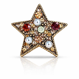 Taşlı Yıldız Broş