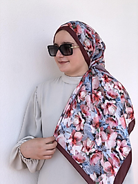 Desenli soft şal