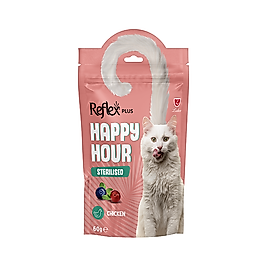 Reflex Happy Hour Tavuk Etli Kısırlaştırılmış Kedi̇ Ödül Maması (60 g)