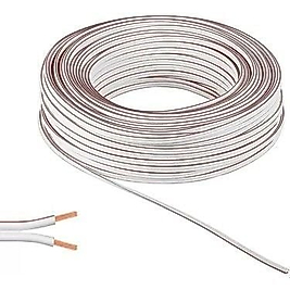 Reçber 2x0,75mm2 yassı kordon beyaz kodlu kablo