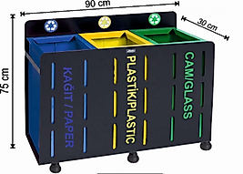 Geri Dönüşüm Kovası İç Kovalı 3'lü ( KDV DAHİL )