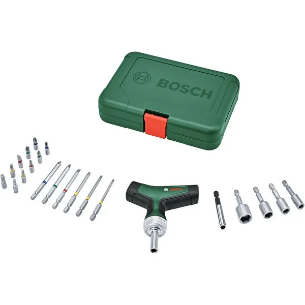 Bosch T Tipi Cırcırlı Tornavida Seti 22 Parça - 1600A02Z9T