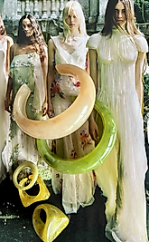 Yeşil Bahar Özel Tasarım Yüzük & Bilezik Takımı