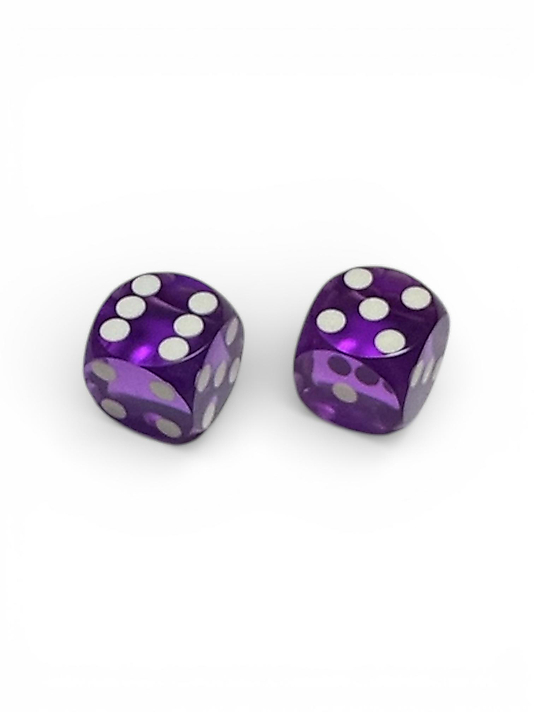 Purple Backgammon Precision Dice