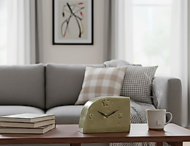 Yeşil oval Masa Saati MS045