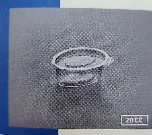 Plastik Kapaklı Sos Kabı 20 CC