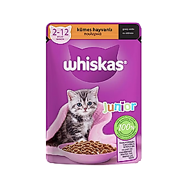 Whiskas Kümes Hayvanlı Yavru Kedi Pouch Yaş Mama (85 g)