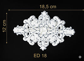 ED-18 Dekoratif Esnek Aplik (2'li)