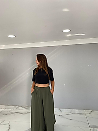 HAKİ ETEK PANTOLON